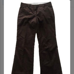 Women’s Theory Sz 2 Velvet brown wide leg slack pants